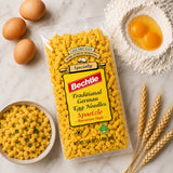 A package of Bechtle Traditional German Egg Noodles (Spaetzle) with fresh eggs and durum wheat semolina.