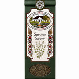 Pack of summer savory dried herbs.