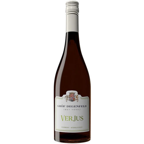 A bottle of Verjus, this Verjus Blanc is made from white grapes.