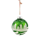 Christmas Tree Bauble "Winter Landscape" Green Decoration