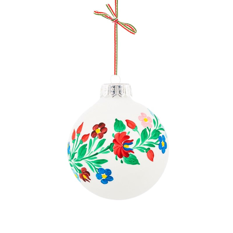 Christmas Tree Bauble "Kalocsai" Hungarian Decoration