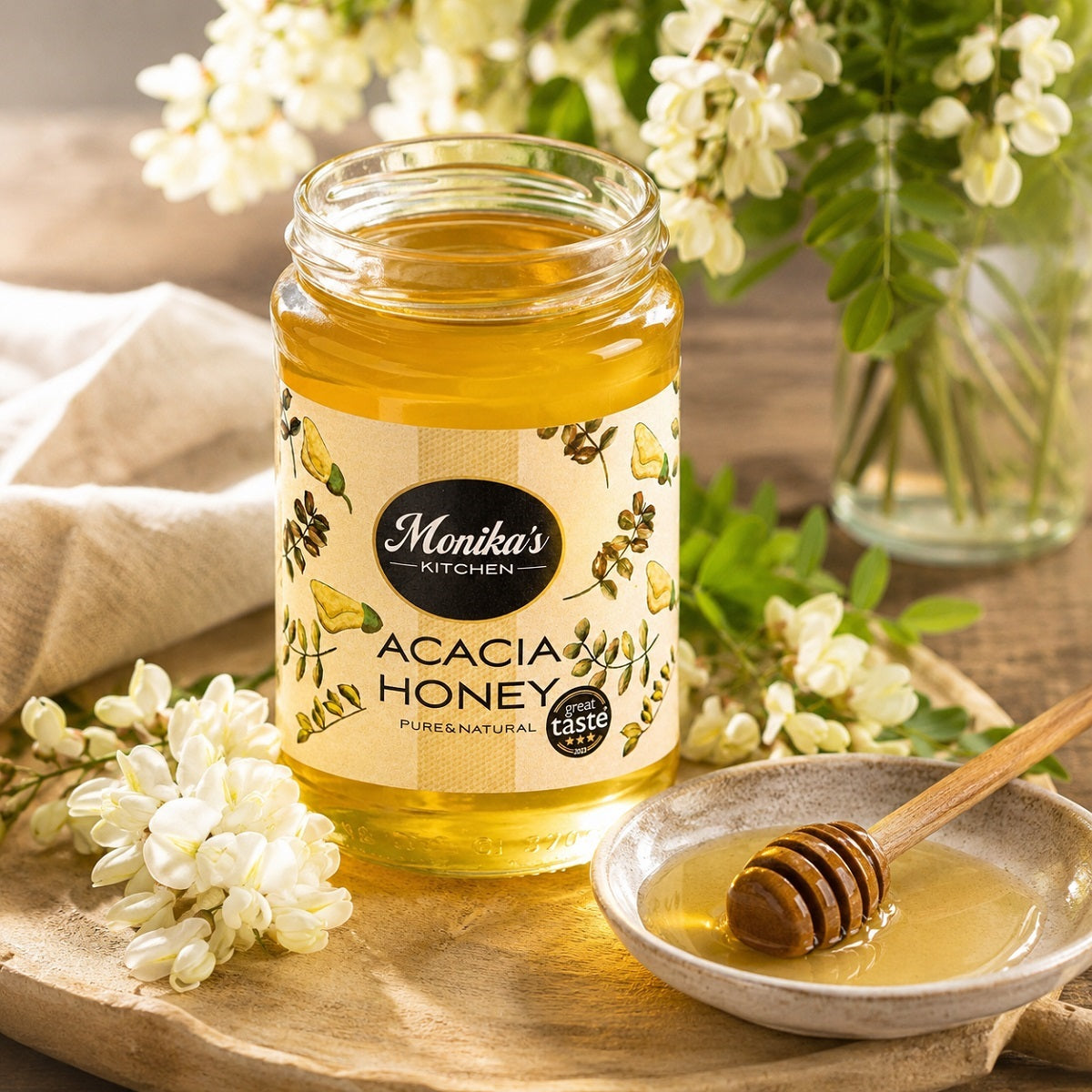 Raw Acacia Honey 500g - Pure Runny Honey – Best of Hungary