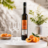 Glasses of barack palinka, a traditional Hungarian apricot brandy.