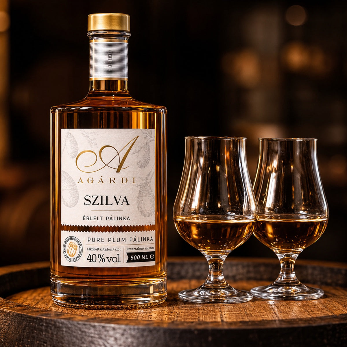 Premium Aged Szilva Pálinka 0.5l - Hungarian Plum Spirit – Best of