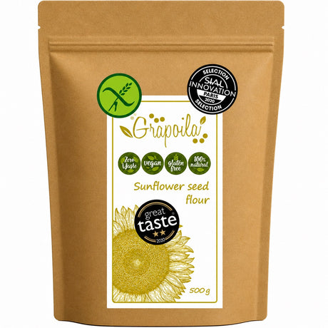 Pack of sunflower seed flour, this is a high-protein, keto-friendly sunflower powder.
