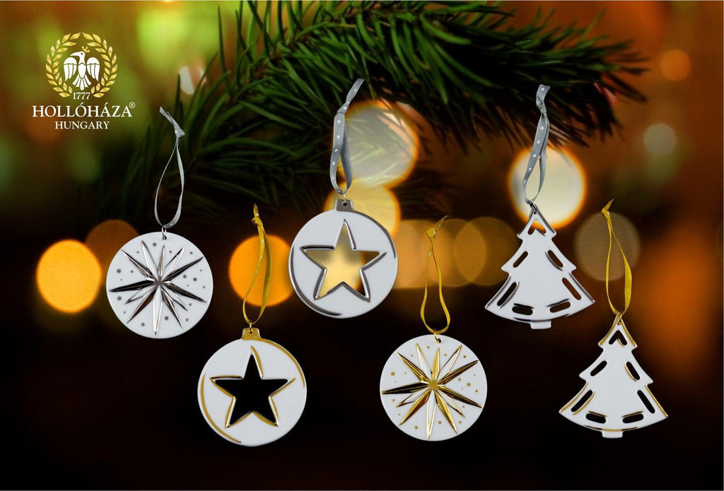 Holloháza Porcelain Christmas Tree Decoration Set - Best of Hungary